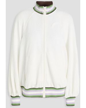 Zimmermann Textured-Jersey Bomber Jacket - White