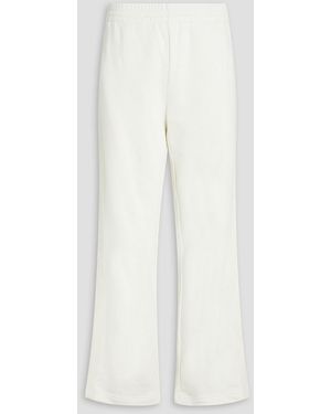 Helmut Lang French Cotton-terry Track Pants - White