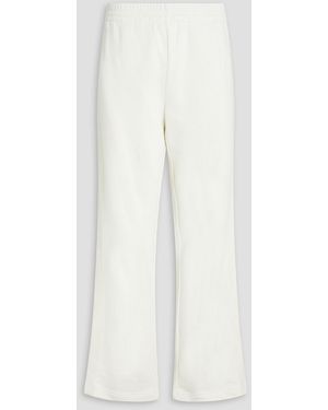 Helmut Lang French Cotton-terry Track Trousers - White