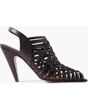 Stella McCartney Woven Slingback Court Shoes - Black