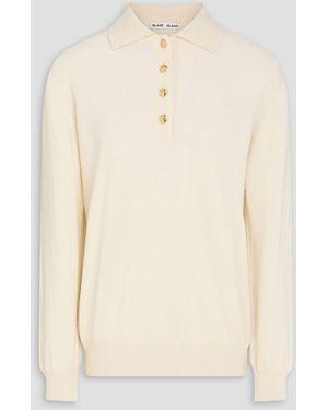 Blazé Milano Highland Wool And Cashmere-Blend Polo Jumper - Natural