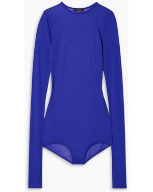 Ann Demeulemeester Bien Jersey Bodysuit - Blue