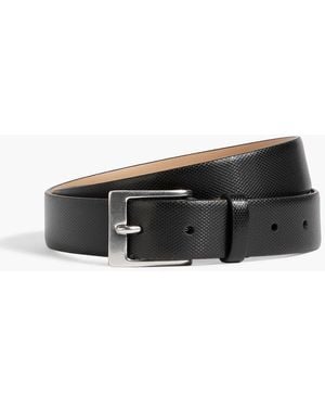 Paul Smith Textured-Leather Belt - Black