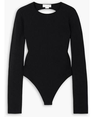 Stella McCartney Open-Back Knitted Bodysuit - Black