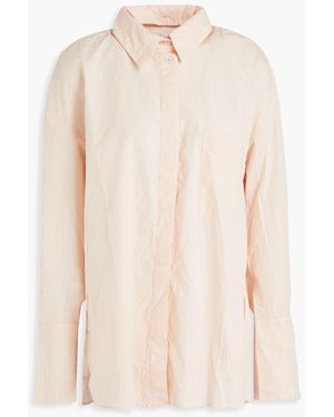 BITE STUDIOS Crinkled Cotton-poplin Shirt - Natural