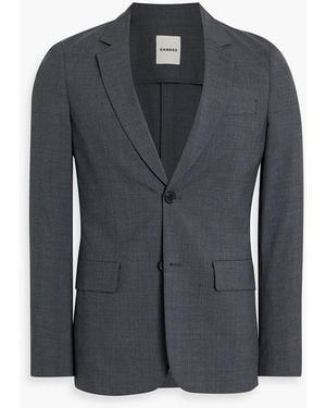 Sandro Wool Suit Jacket - Black