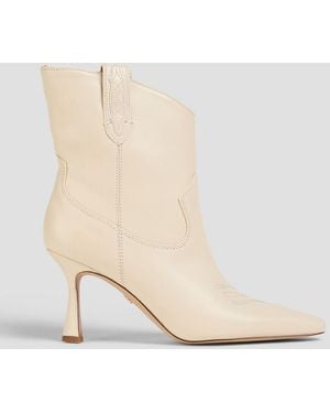 Sam Edelman Moe Leather Ankle Boots - Natural