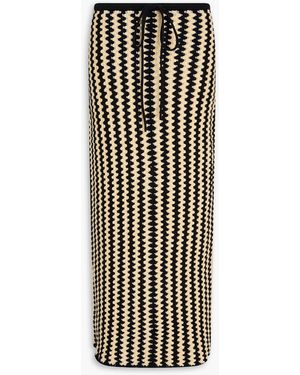 By Malene Birger Raze Macramé Lace Cotton Midi Skirt - Black