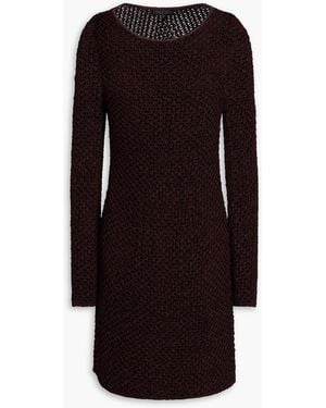 Rag & Bone Ellie Open-Knit Mini Dress - Black