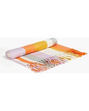 Zimmermann Striped Cotton-jacquard Towel - Orange