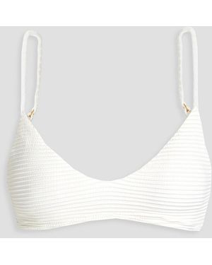 ViX Dune luli geripptes bikini-oberteil - Weiß