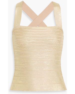 Hervé Léger Serena Bandage Top - Natural