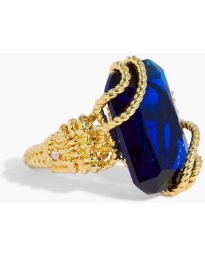 Zimmermann Tone Crystal Ring - Blue
