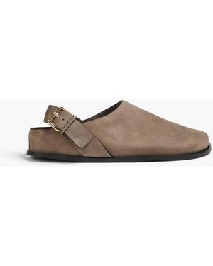 A.Emery Louis Suede Clogs - Natural