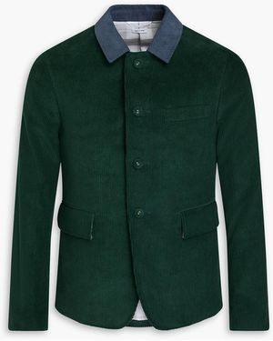 Thom Browne Jacke aus baumwollcord - Grün