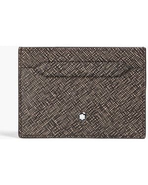 Montblanc Sartorial Printed Textured-Leather Cardholder - Grey