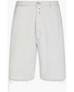 Maison Margiela Frayed Denim Shirt - White