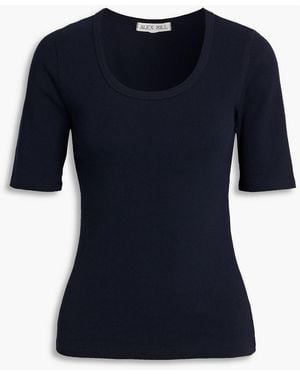 Alex Mill Everyday Ribbed Cotton-Blend Top - Blue