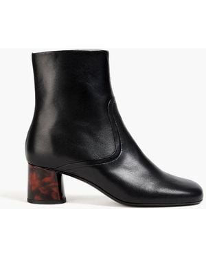 Sandro Leather Ankle Boots - Black