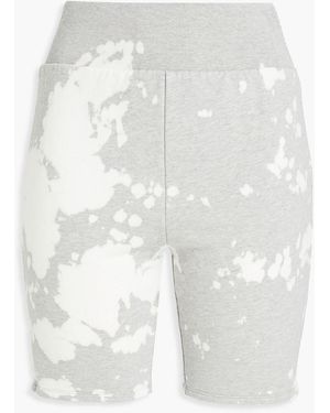 FRAME Bleached French Cotton-terry Shorts - White