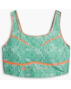adidas By Stella McCartney Parley Xl-Xxxxl Truepurpose Perforated Stretch Sports Bra - Green