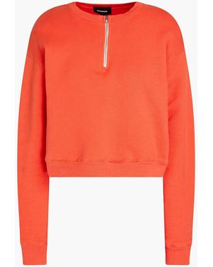 Monrow Cropped Fleece Sweatshirt - Multicolor