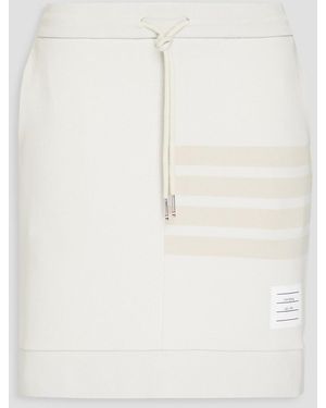 Thom Browne French Cotton-terry Mini Skirt - White