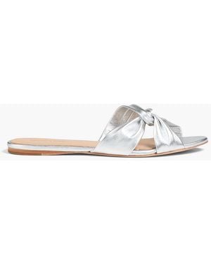 Veronica Beard Seraphina Twisted Leather Sandals - White