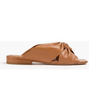 Vince Zoya Knotted Leather Sandals - Brown