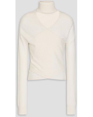 NAADAM Cutout Wool And Cashmere-blend Turtleneck Jumper - White