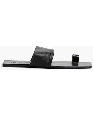 Jil Sander Leather Sandals - Black