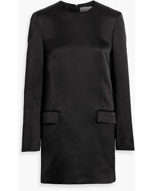 Veronica de Piante Naomi Duchesse Silk-Satin Mini Dress - Black