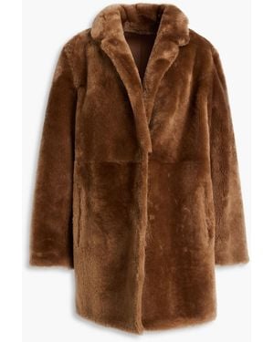 Yves Salomon Shearling Coat - Brown