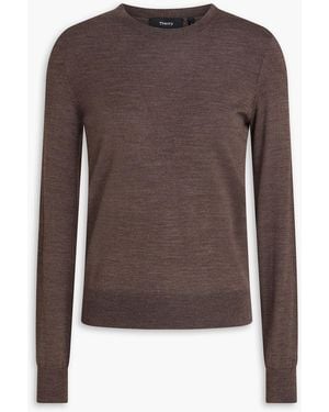 Theory Wool Jumper - Brown