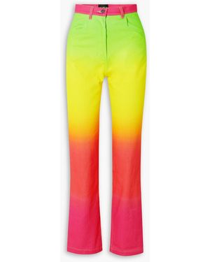 AGR Ombré High-rise Straight-leg Jeans - Yellow