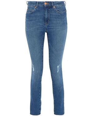 M.i.h Jeans Distressed High-Rise Skinny Jeans - Blue
