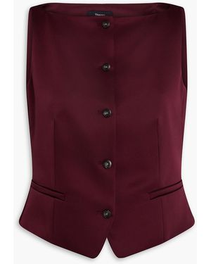 Theory Satin Vest - Purple