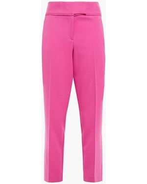 Rachel Zoe Cropped hose mit schmalem bein aus twill - Pink
