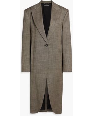 Stella McCartney Pinstriped Wool-Blend Twill Coat - Brown