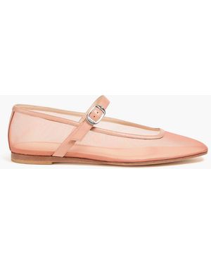 Le Monde Beryl Mesh Mary Jane Flats - Pink