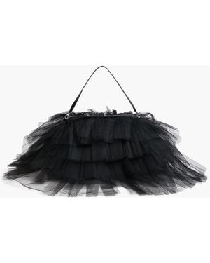 Simone Rocha Frilly Tutu Ruffled Tulle Tote - Black