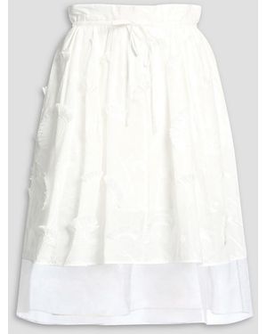3.1 Phillip Lim Fil Coupé Cotton-Organza Skirt - White