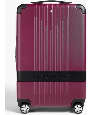 Montblanc Leather-Trimmed Suitcase - Purple
