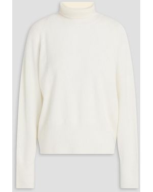 Vince Wool And Cashmere-Blend Turtleneck Sweater - White