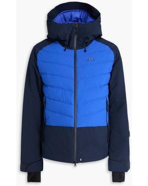 J.Lindeberg Woody Quilted Two-Tone Ski Jacket - Blue