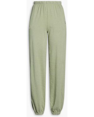 ÉTERNE French Cotton-Terry Track Trousers - Green