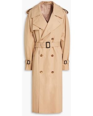 Wardrobe NYC Belted Cotton-Twill Trench Coat - Natural