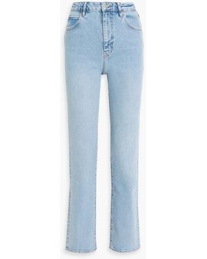 FRAME The Ruler High-Rise Straight-Leg Jeans - Blue