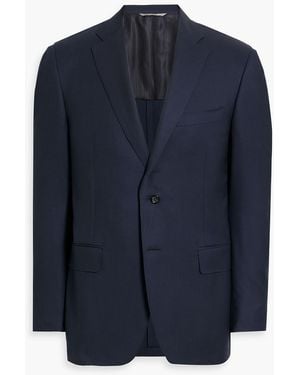 Canali Cashmere-Twill Blazer - Blue