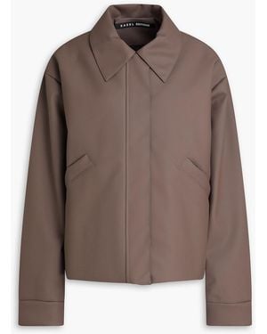 Kassl Rubber Bomber Jacket - Brown